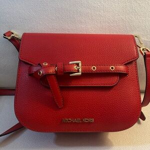 Michael Kors Emilia Small Leather Crossbody Bag